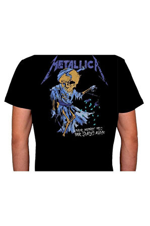 Metallica Skull Kuru Kafa Tişört Unisex T-shirt