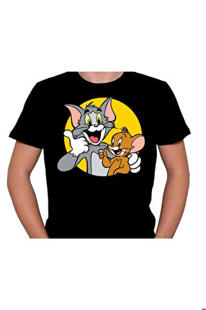 Tom And Jerry Cartoon Network Fare Kedi Tişört Unisex T-shirt