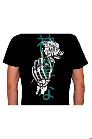 Rose Gül Hands Japanese Tişört Unisex T-shirt