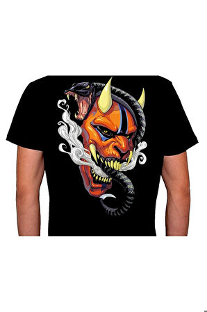 Devil Snake Şeytan Yılan Mask Tişört Unisex T-shirt