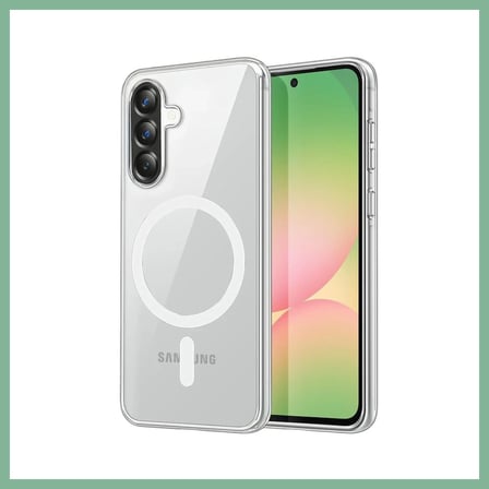Bşk Virgo Samsung Galaxy A37 5G Combo Sert Şeffaf Magsafe Kapak - Şeffaf BSK2026