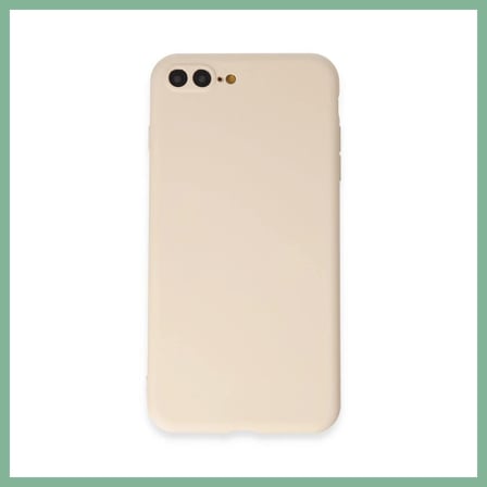 BŞK VİRGO iPhone 7 Plus Kılıf First Silikon - Krem BSK2026