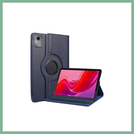 Bşk Virgo Lenovo Tab M11 TB330FU 360 Tablet Deri Kılıf - Lacivert BSK2026