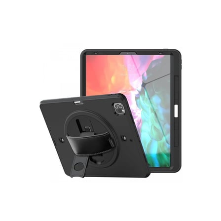 BŞK VİRGO iPad Pro 12.9 (2021) Kılıf Strap-C Otterbox Tablet Kapak - Siyah BSK2026