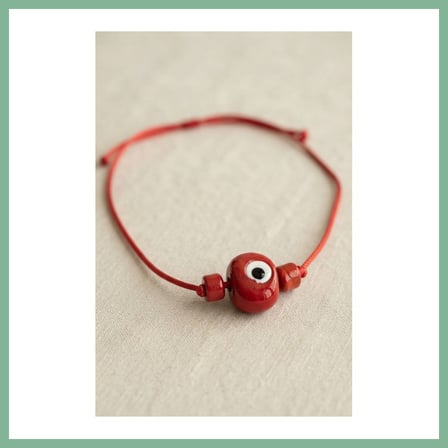 Bşk Virgo Handmade Bohem Kırmızı Nazar Kolye BSK2026
