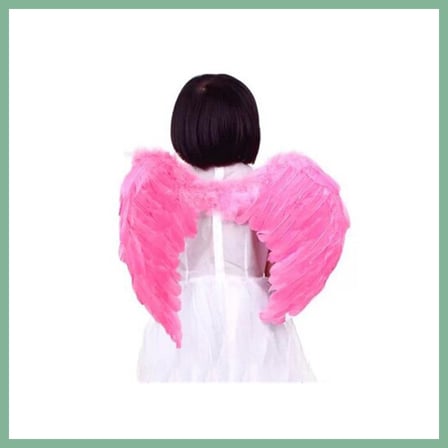 Bşk Virgo Pembe Renk Bebek Boy Küçük Melek Kanadı 40X55 cm BSK2026