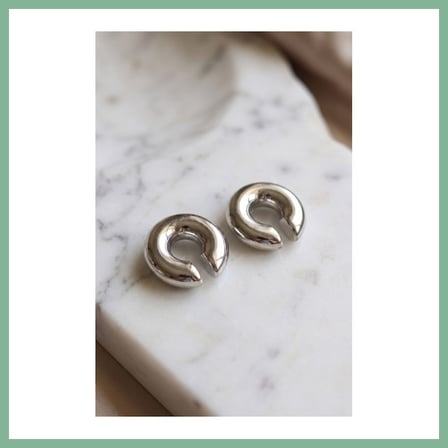 Bşk Virgo 316L Çelik Gümüş Renk Çiftli Earcuff Küpe BSK2026
