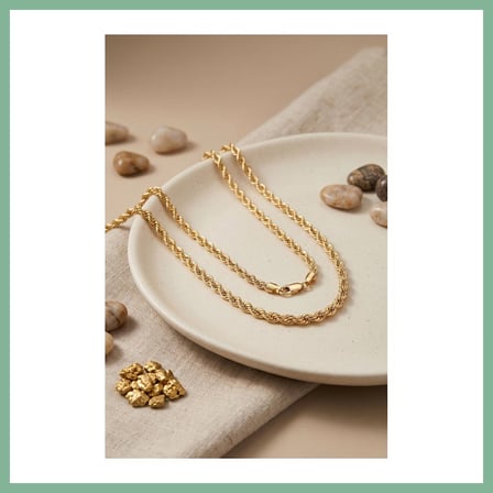 Bşk Virgo CM Burgu Zincir Model Gold Renk 50 cm Kadın Kolye BSK2026