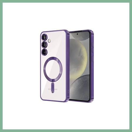 Bşk Virgo Samsung Galaxy S24 Uyumlu Kılıf Kross Magneticsafe Kapak - Mor Bsk2026