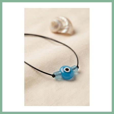 Bşk Virgo Handmade Bohem Açık Mavi Nazar Kolye BSK2026