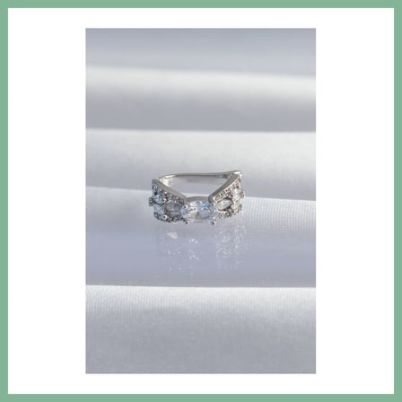 Bşk Virgo Pirinç Gümüş Renk Zirkon Taş Kaplama Earcuff Küpe BSK2026
