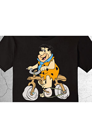 Taş Devri Fred Çakmaktaş Çizgi Film Tişört Çocuk T-shirt