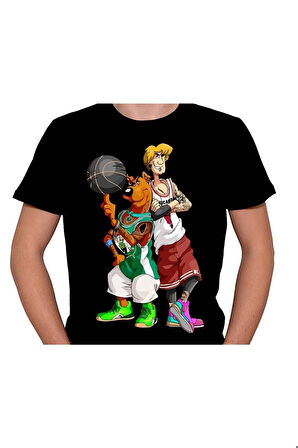 Scooby Doo Shagge Basketbol Hippi Tişört Unisex T-shirt