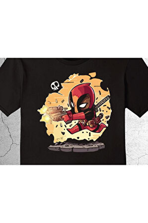 Dead Pool Deadpool Gun's Ninja Tişört Çocuk T-shirt