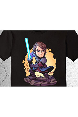 Star Wars Işın Kılıcı Çizgi Dizi Tişört Çocuk T-shirt