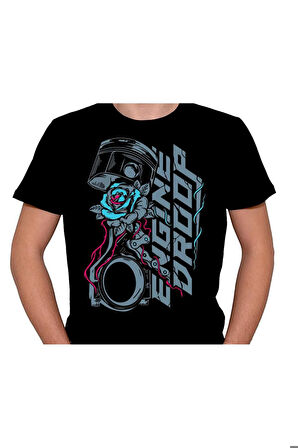 Engine Droop Piston Flower Tişört Unisex T-shirt