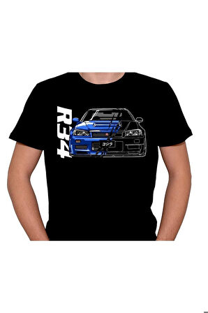 Nissan Gtr Skyline R34 Tişört Unisex T-shirt