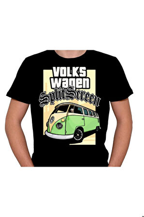 Wolkswagen T1 T2 T3 Hippi Transporter Tişört Unisex T-shirt
