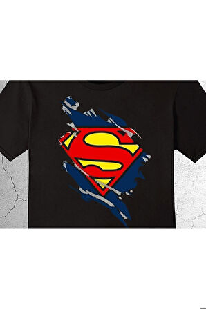 Superman Süpermen Çelik Adam Kahraman Tişört Çocuk T-shirt
