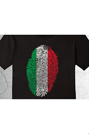 Italya Finger Italy Parmak Izi Tişört Çocuk T-shirt