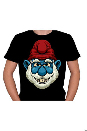 Şirinler Şirin Baba Red Beard Tişört Unisex T-shirt