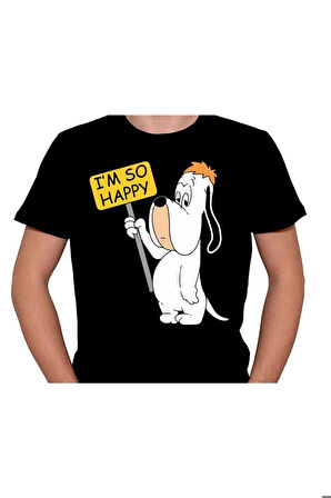 I'm So Happy Mutsuz Köpek Tişört Unisex T-shirt