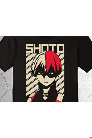 Shoto Todoroki Anime Naruto Tişört Çocuk T-shirt