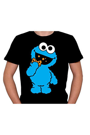 Susam Sokağı Cookie Kurabiye Canavarı Tişört Unisex T-shirt