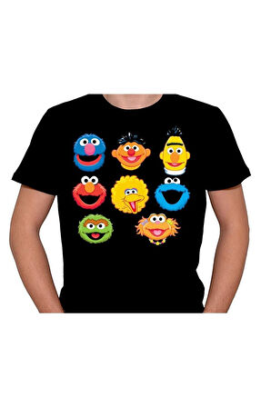 Susam Sokağı Cookie Kurabiye Canavarları Tişört Unisex T-shirt
