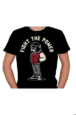 Fight The Power Güçle Savaş Korma Animal Tişört Unisex T-shirt
