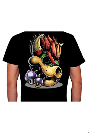 Super Mario Bölüm Sonu Canavarı Mantar Mushroom Tişört Unisex T-shirt