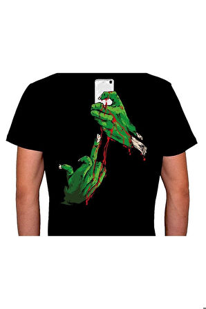 Selfie Bone Zombie Fotoğraf Tişört Unisex T-shirt