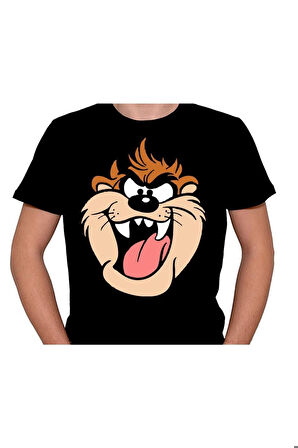 Taz Tazmania Tazmanya Canavarı Çizgi Film Tişört Unisex T-shirt