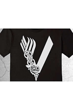 Vikings Ragnarok Logo Tişört Çocuk T-shirt