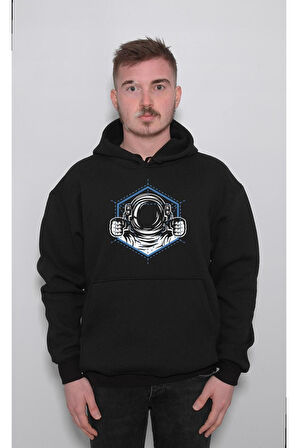 Cosmos Uzay Astronot Space Sweatshirt Unisex Kapüşonlu Hoodie