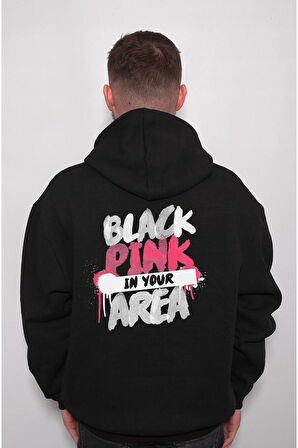 Black Pink K-Pop Kore Korea Sweatshirt Unisex Kapüşonlu Hoodie
