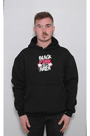 Black Pink K-Pop Kore Korea Sweatshirt Unisex Kapüşonlu Hoodie