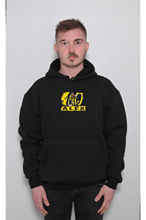 Alex De Souza Efsane Legend 10 Sweatshirt Unisex Kapüşonlu Hoodie