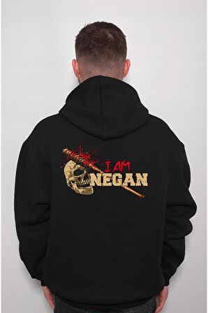 I Am Negan The Walking Dead Yürüyen Ölüler Sweatshirt Unisex Kapüşonlu Hoodie