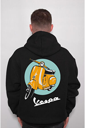 Vespa Motor's Scooter Sweatshirt Unisex Kapüşonlu Hoodie