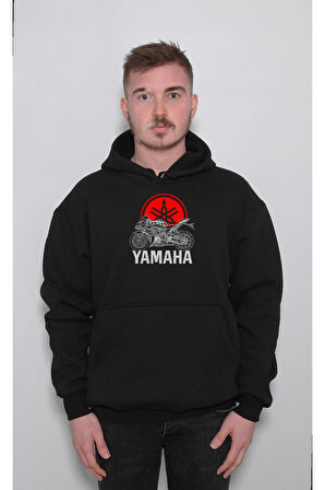 Yamaha R25 Motosiklet Motorcycle Sweatshirt Unisex Kapüşonlu Hoodie