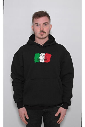 Vespa Motor Italian Flag İtalya Bayrağı Sweatshirt Unisex Kapüşonlu Hoodie