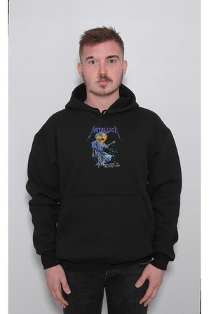Metallica Skull Kuru Kafa Sweatshirt Unisex Kapüşonlu Hoodie