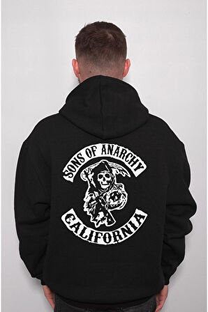 Sons Of Anarchy California Logo Sweatshirt Unisex Kapüşonlu Hoodie