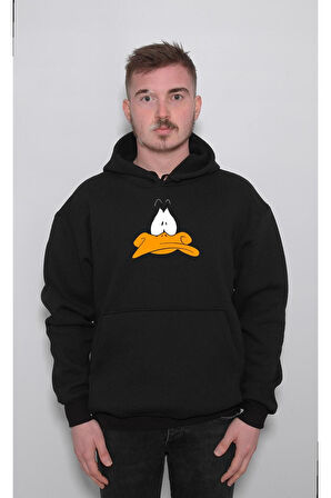 Daffy Duck Donald Ördek Cartoon Çizgi Fİlm Sweatshirt Unisex Kapüşonlu Hoodie