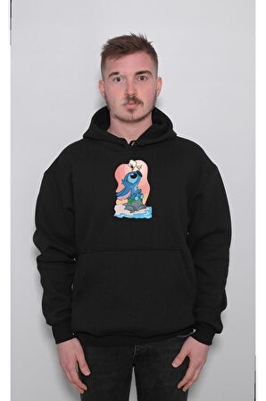 Stick Stiç Bird Sea Sweatshirt Unisex Kapüşonlu Hoodie