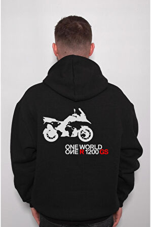 Bmw R1200 GS Racing Motor Motorsiklet Sweatshirt Unisex Kapüşonlu Hoodie