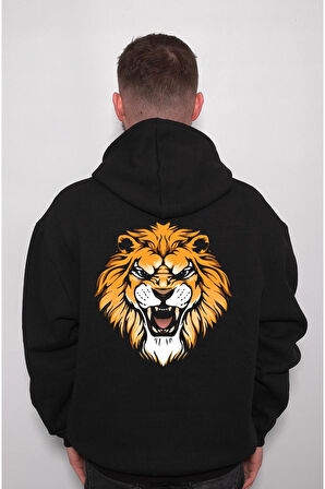 Aslan Lion Orman Kralı Sweatshirt Unisex Kapüşonlu Hoodie