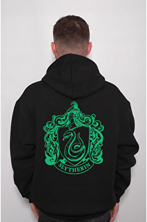 Harry Potter Hogwarts Slytherin Gryffindor Sweatshirt Unisex Kapüşonlu Hoodie