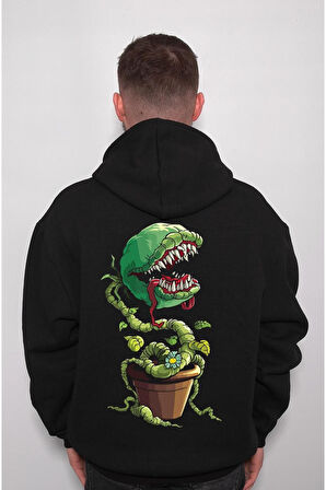 Venüs Sinekkapan Saksı Flowers Sweatshirt Unisex Kapüşonlu Hoodie